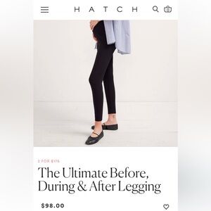 Hatch Before, During & After Maternity Leggings (S) - $40